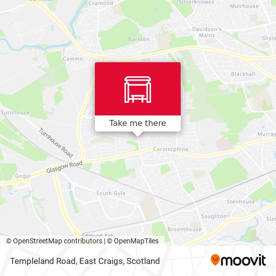 Templeland Road, East Craigs map