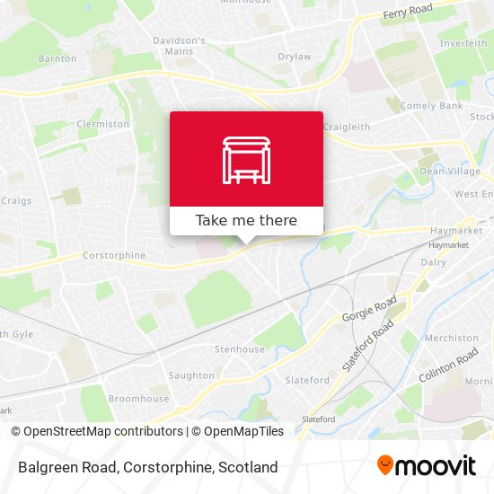 Balgreen Road, Corstorphine map