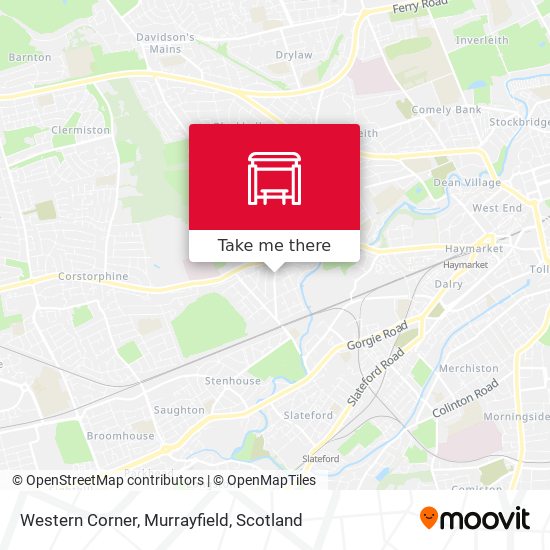 Western Corner, Murrayfield map