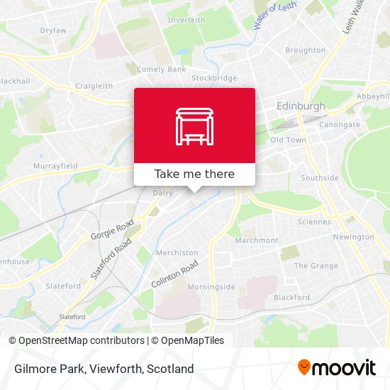Gilmore Park, Viewforth map