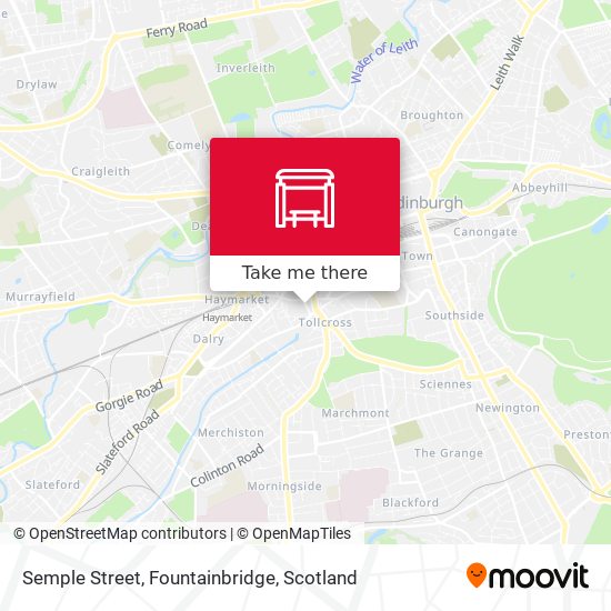 Semple Street, Fountainbridge map