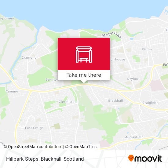 Hillpark Steps, Blackhall map