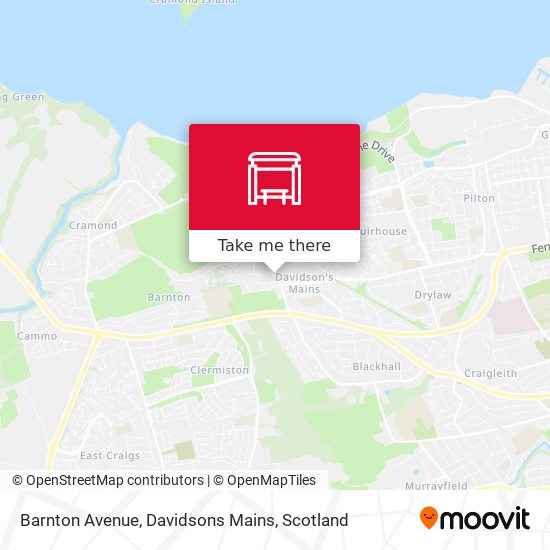 Barnton Avenue, Davidsons Mains map