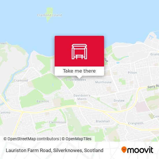 Lauriston Farm Road, Silverknowes map