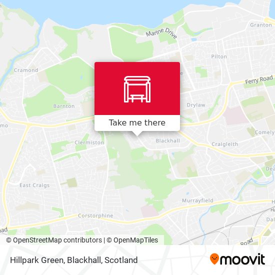 Hillpark Green, Blackhall map