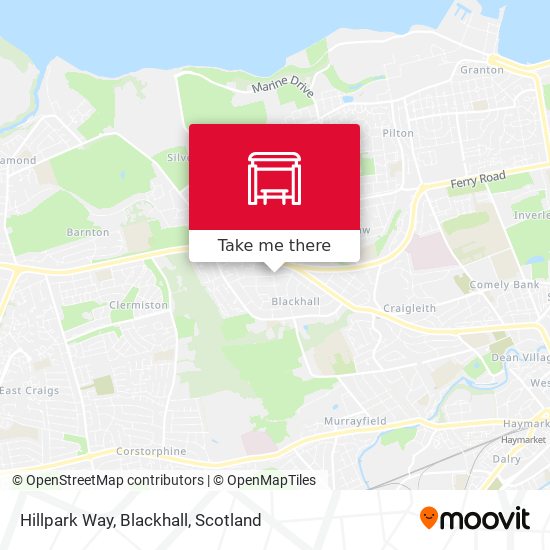 Hillpark Way, Blackhall map