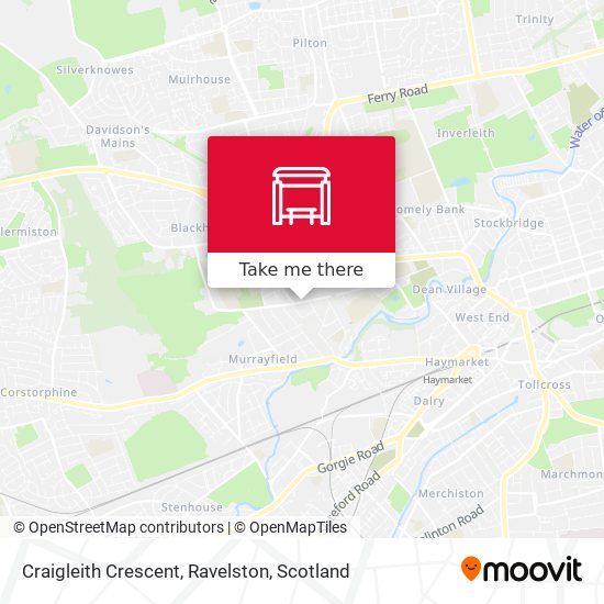 Craigleith Crescent, Ravelston map