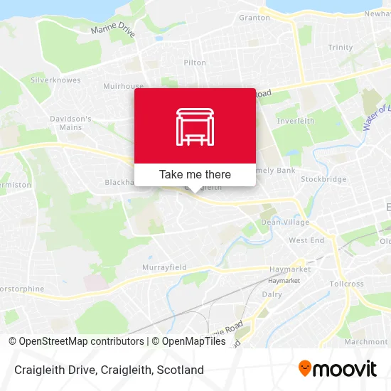 Craigleith Drive, Craigleith map