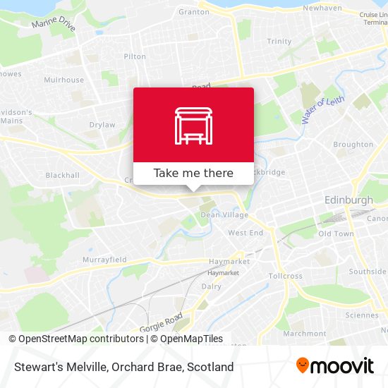 Stewart's Melville, Orchard Brae map