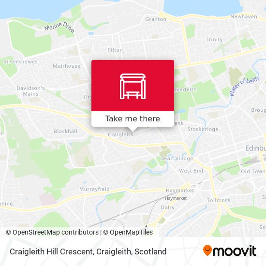 Craigleith Hill Crescent, Craigleith map