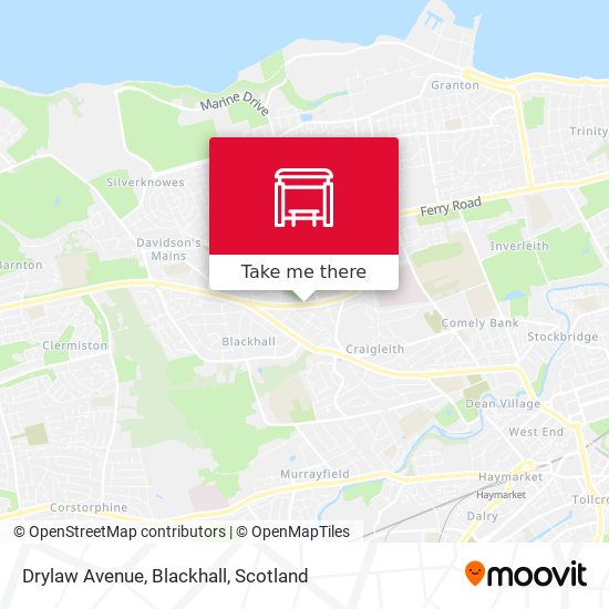 Drylaw Avenue, Blackhall map