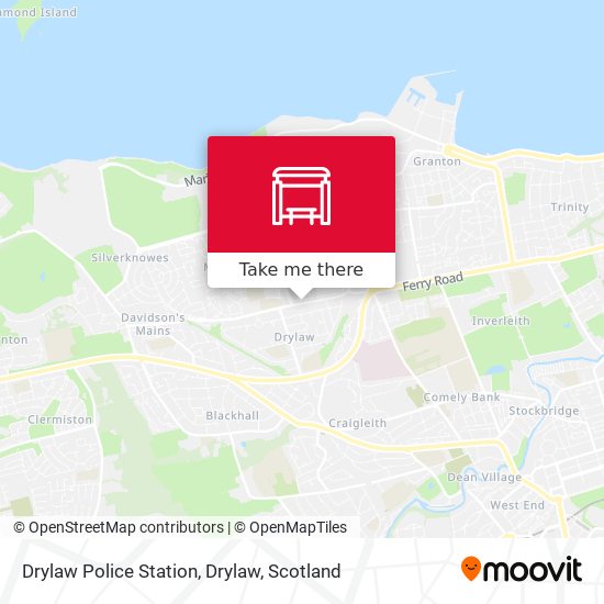 Drylaw Police Station, Drylaw map