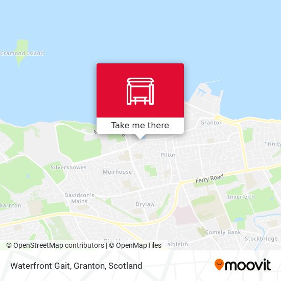 Waterfront Gait, Granton map