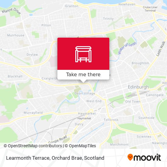 Learmonth Terrace, Orchard Brae map