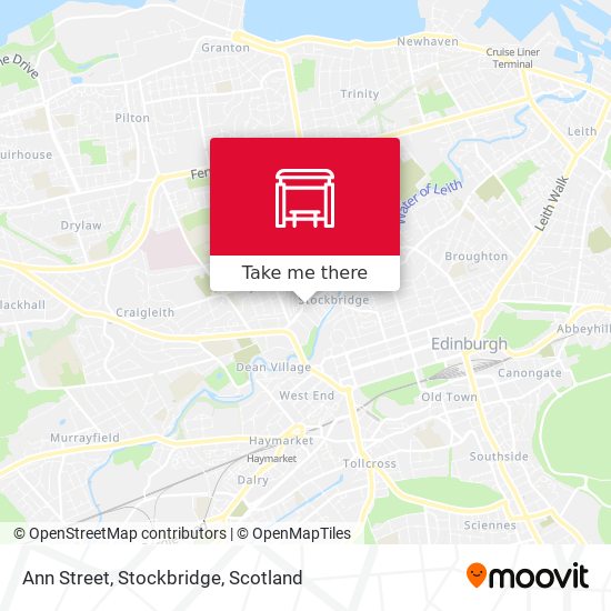 Ann Street, Stockbridge map