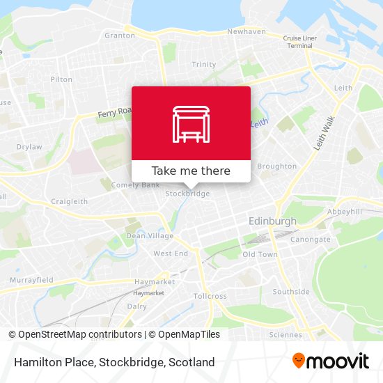 Hamilton Place, Stockbridge map