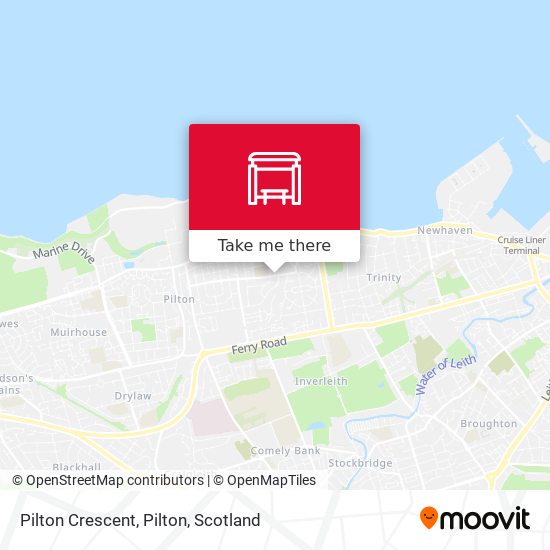 Pilton Crescent, Pilton map