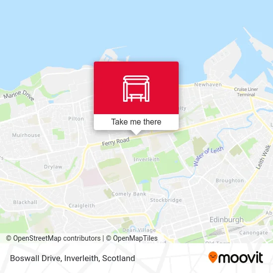 Boswall Drive, Inverleith map