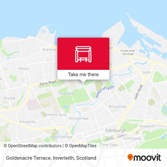 Goldenacre Terrace, Inverleith map