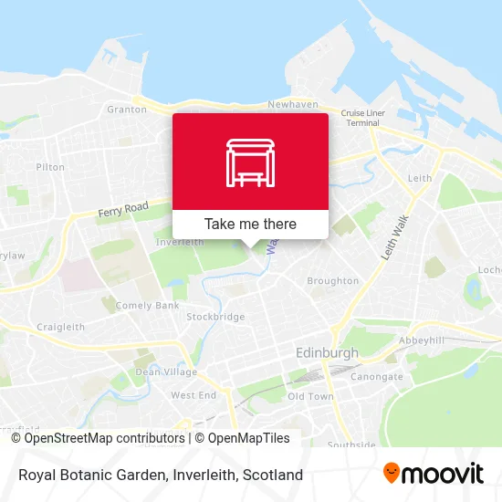 Royal Botanic Garden, Inverleith map