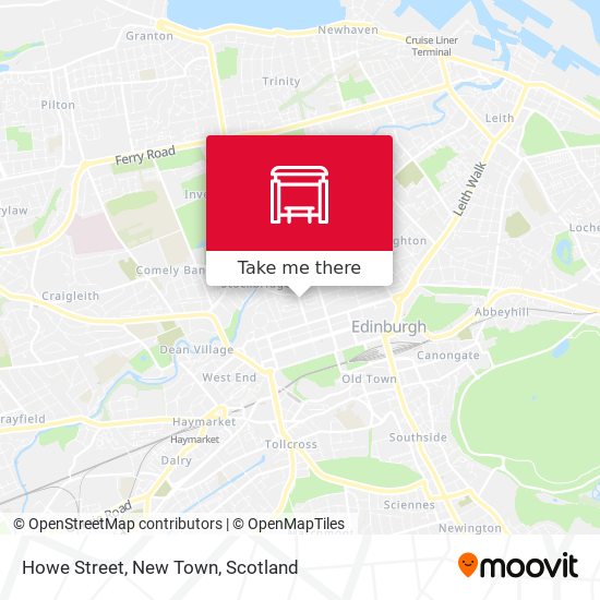 Howe Street, New Town map