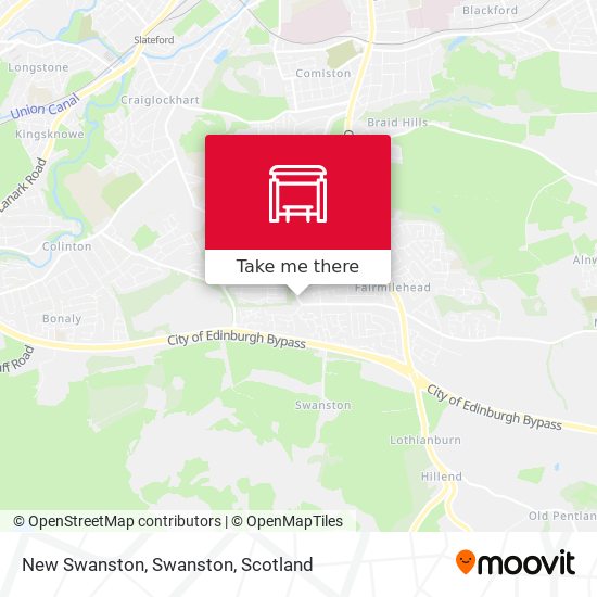 New Swanston, Swanston map
