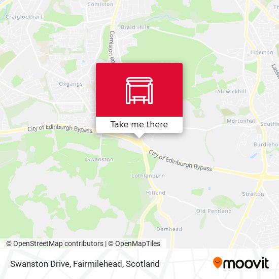Swanston Drive, Fairmilehead map