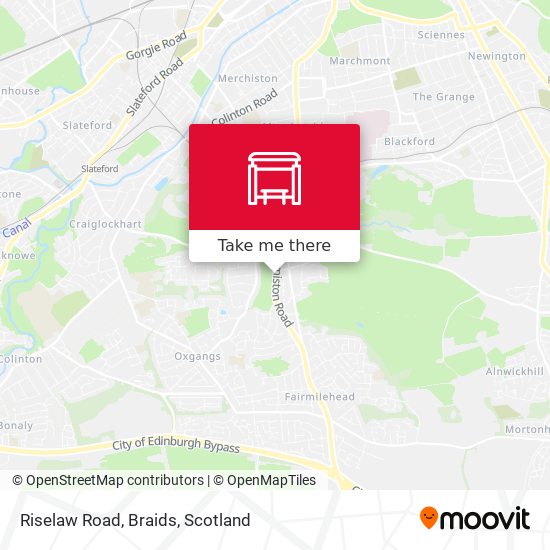 Riselaw Road, Braids map