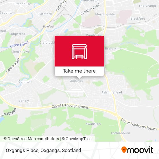 Oxgangs Place, Oxgangs map