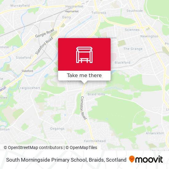 South Morningside Primary School, Braids map