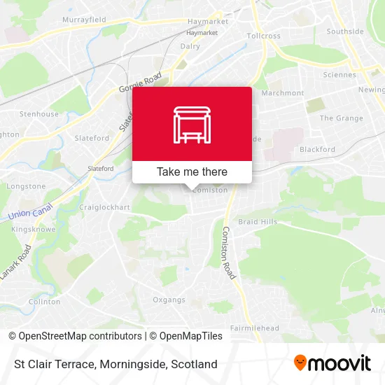 St Clair Terrace, Morningside map