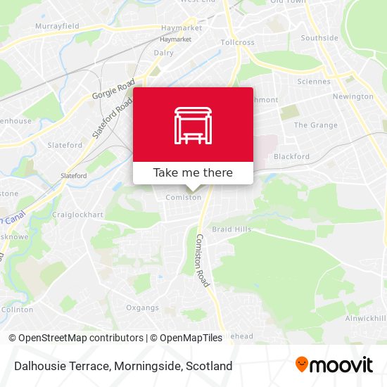 Dalhousie Terrace, Morningside map
