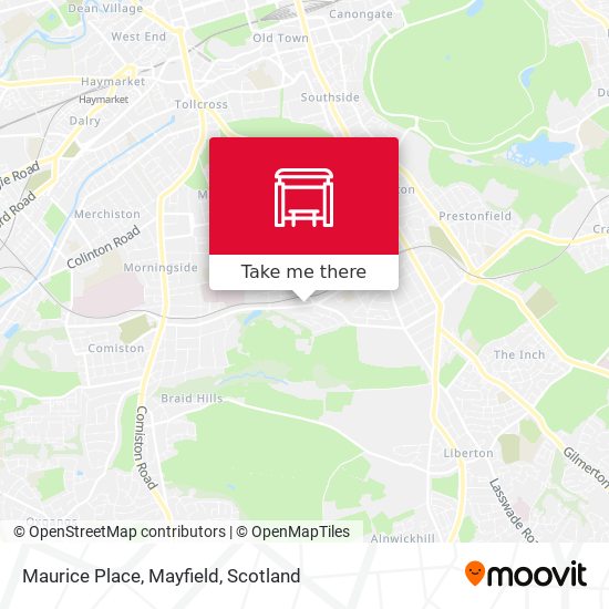 Maurice Place, Mayfield map