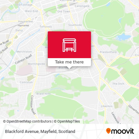 Blackford Avenue, Mayfield map