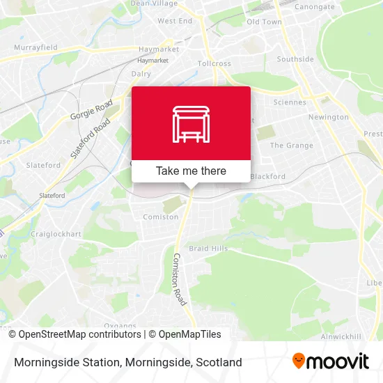 Morningside Station, Morningside map
