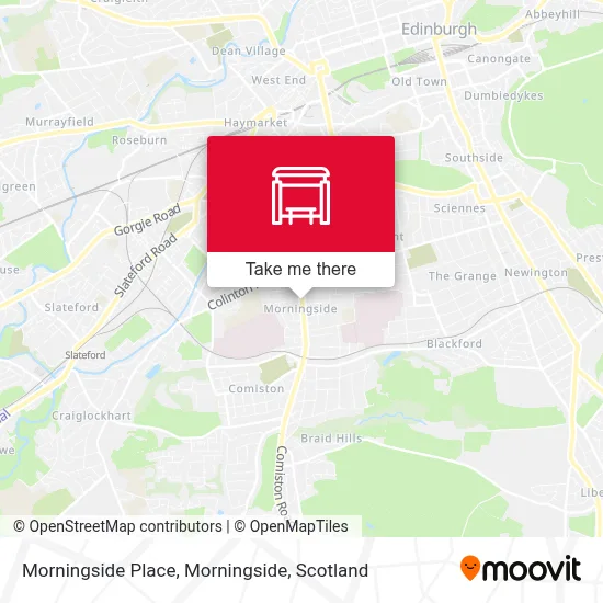 Morningside Place, Morningside map