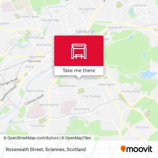 Roseneath Street, Sciennes map