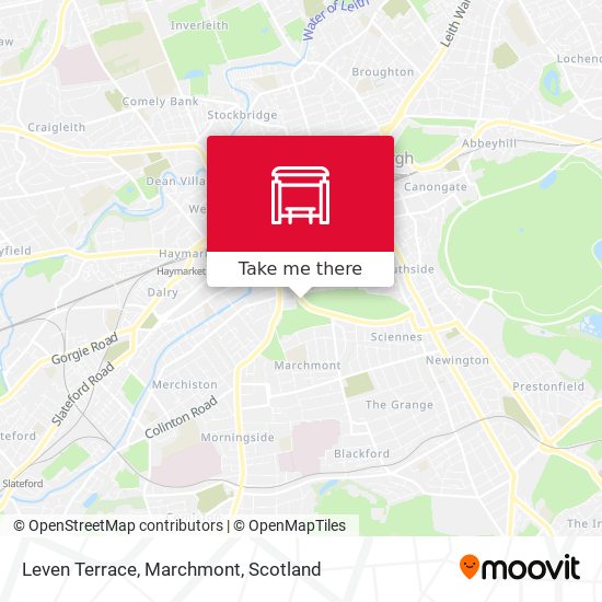 Leven Terrace, Marchmont map
