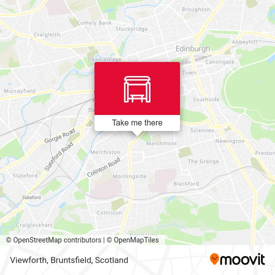 Viewforth, Bruntsfield map