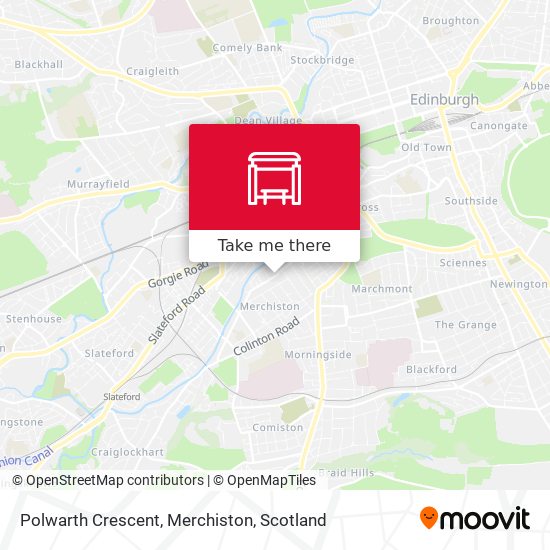 Polwarth Crescent, Merchiston map