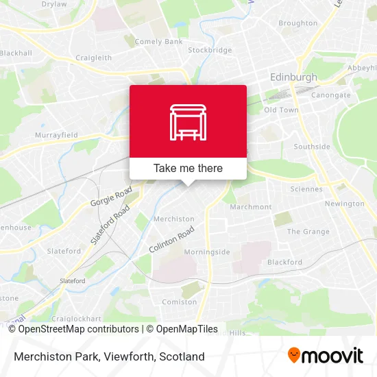 Merchiston Park, Viewforth map