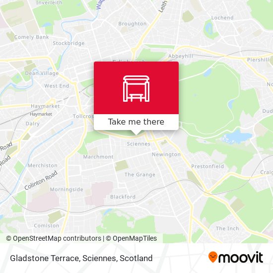 Gladstone Terrace, Sciennes map