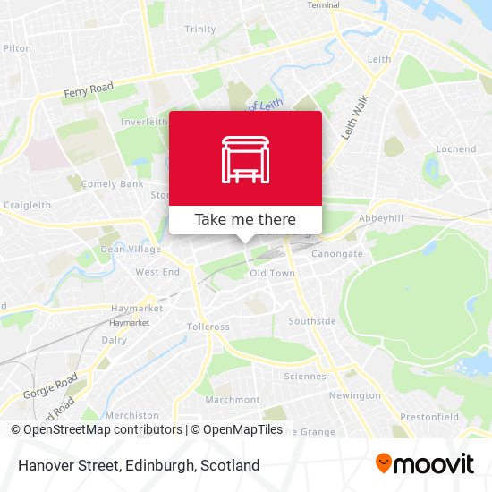 Hanover Street, Edinburgh map