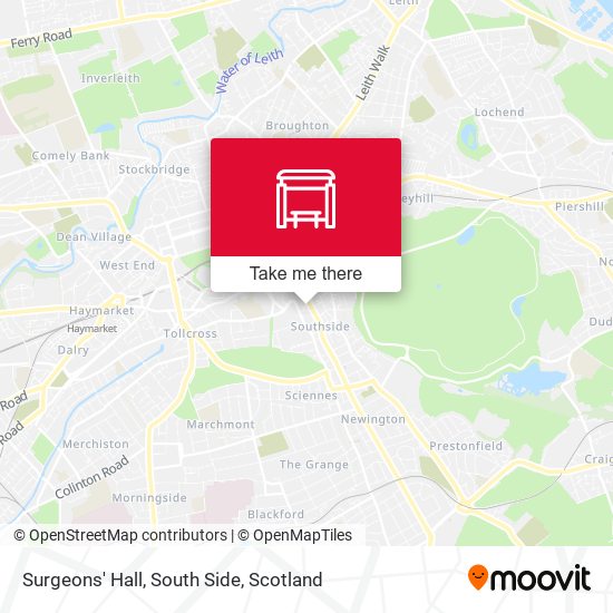 Surgeons' Hall, South Side map