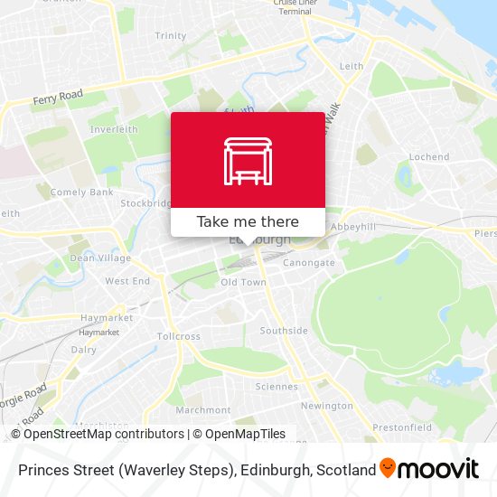 Princes Street (Waverley Steps), Edinburgh map