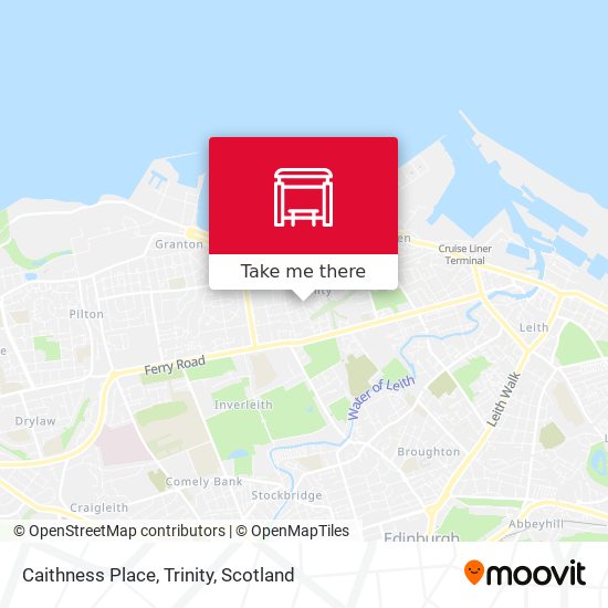 Caithness Place, Trinity map