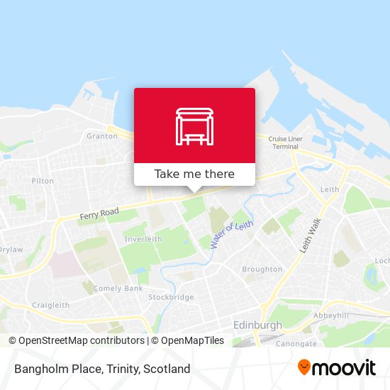 Bangholm Place, Trinity map
