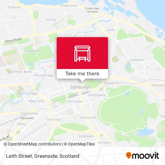 Leith Street, Greenside map