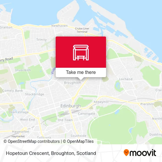 Hopetoun Crescent, Broughton map