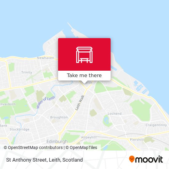 St Anthony Street, Leith map